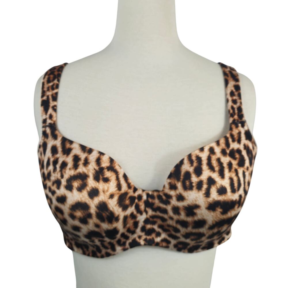 Soma Stunning Support Smooth Balconette Bra Leopard 38C